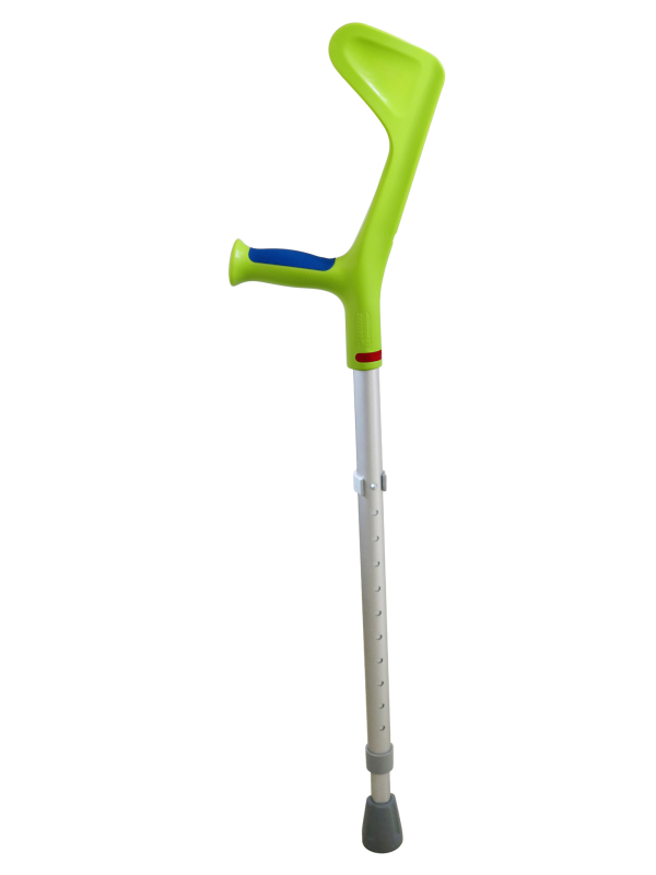 Berle francouzská dětská měkčená ELLA Handicap - limetková/modrá