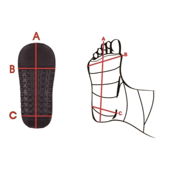 Ochranná bota k fixacím vel. S - fialová